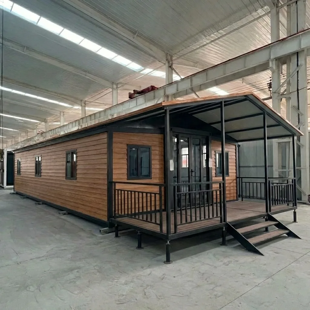 Expandable house - 73m² with balcony and а double roof